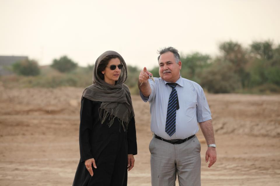 Anne Nivat, sur le tournage de son documentaire à Bagdad (2012) - Archives personnelles de l'auteur.